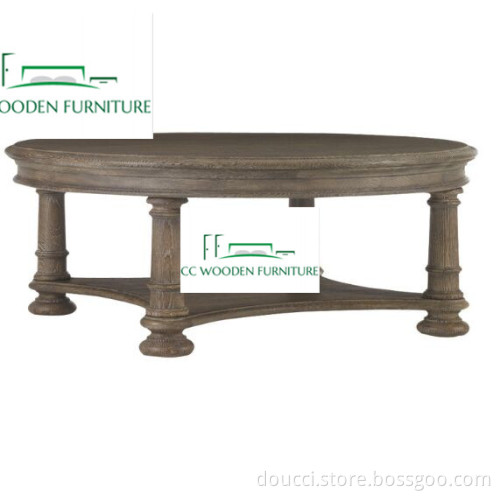 natural oak wood coffee table tea table